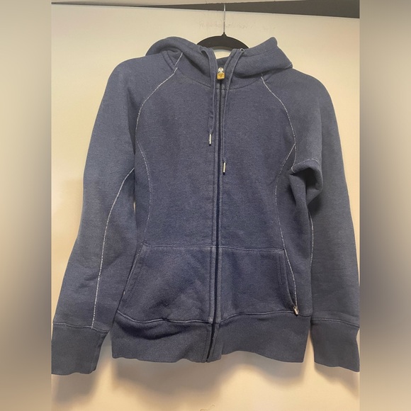 TNA Aritzia Blue Logo Hoodie Size Medium - Picture 1 of 16